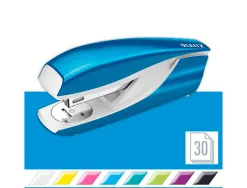 Agrafeuse leitz wow métal 40x58x145mm 30 feuilles agrafes 24/6 et 26/6 coloris turquoise