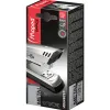 Agrafeuse maped advanced metal half strip profondeur 52mm capacité magasin 100 agrafes 24/6 140 agrafes 26/6 gris clair