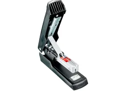 Agrafeuse maped essentials métal e3543 68x39x197mm half strip 25 feuilles agrafes 24/6 et 26/6 coloris noir