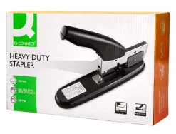 Agrafeuse q-connect grande cap acité économique capacité 150f coloris noir métal