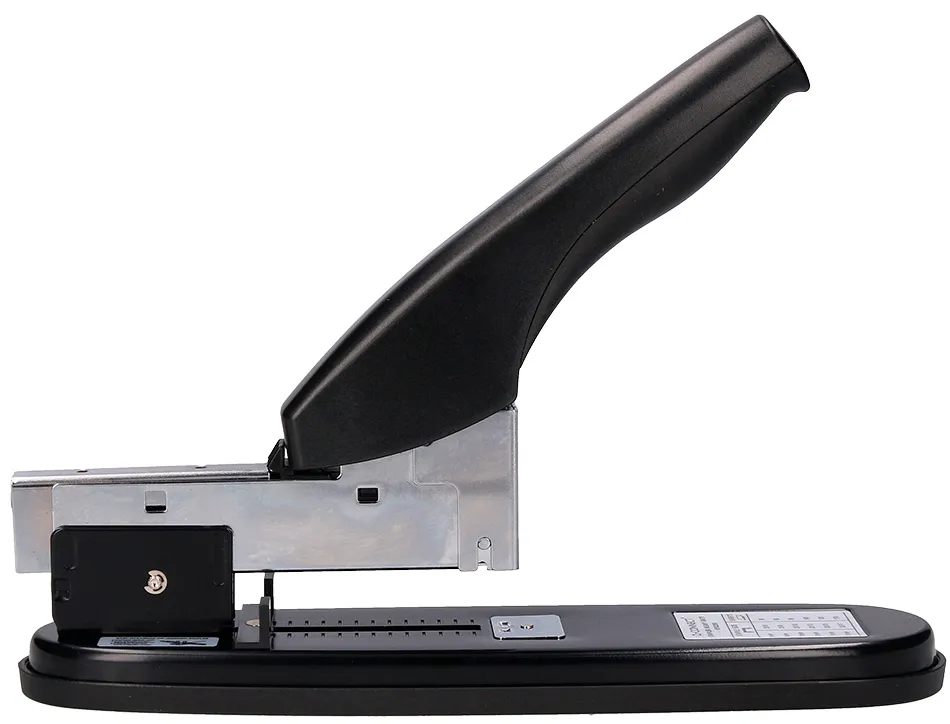 Agrafeuse q-connect grande cap acité économique capacité 150f coloris noir métal