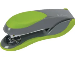 Agrafeuse q-connect plastique 40x55x135mm 30 feuilles agrafes 24/6 et 26/6 coloris ve rt/gris