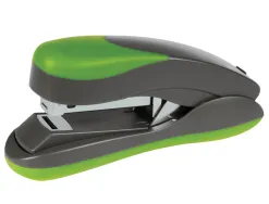 Agrafeuse q-connect plastique 40x65x145mm 30 feuilles agrafes 24/6 et 26/6 coloris ve rt/gris