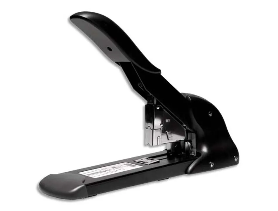 Agrafeuse rapid hd210 corps acier levier gainé abs socle antidérapant grande capacité 210f coloris noir