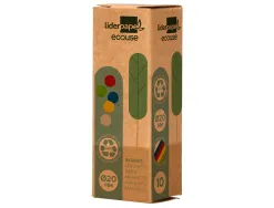 Aimant liderpapel ecouse pp 20mm pour tableaux magnetiques coloris assortis boite 10 unites