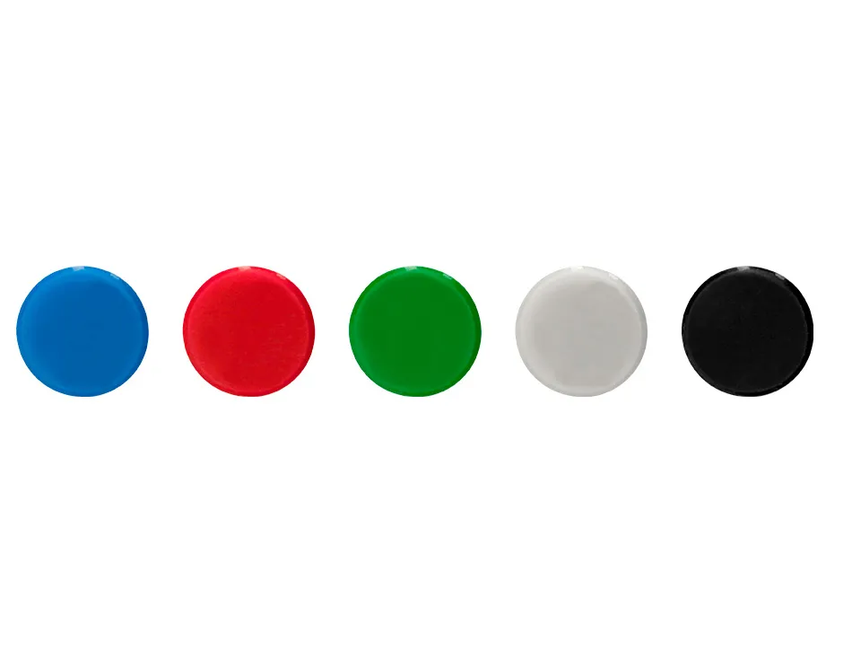 Aimant liderpapel ecouse pp 35mm pour tableaux magnetiques coloris assortis boite 10 unites