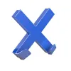 Aimant novus dhale croix format xl 90x90mm