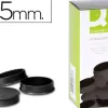 Aimant q-connect diamètre 25mm affichage signalisation toutes surfaces métalliques coloris noir boîte 10 unités