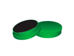 Aimant q-connect diamètre 35mm affichage signalisation toutes surfaces métalliques coloris vert boîte 10 unités