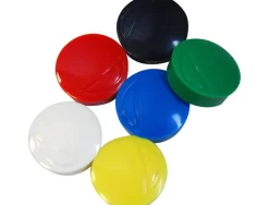 Aimant wonday rond diamètre 20mm coloris assortis blister 6 unités