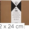 Album a personnaliser clairefontaine couverture rigide reliure integrale noire 32x24cm 40 feuilles 200g coloris kraft