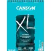 Album canson xl aquarelle a spirale papier grain fin blanc 300g a4 21x29,7cm 30f