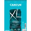 Album canson xl aquarelle a spirale papier grain fin blanc 300g a5 14,8x21cm 20f