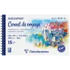 Album clarefontaine aquapad carnet de voyage spirale 135x250mm 15 feuilles 300g