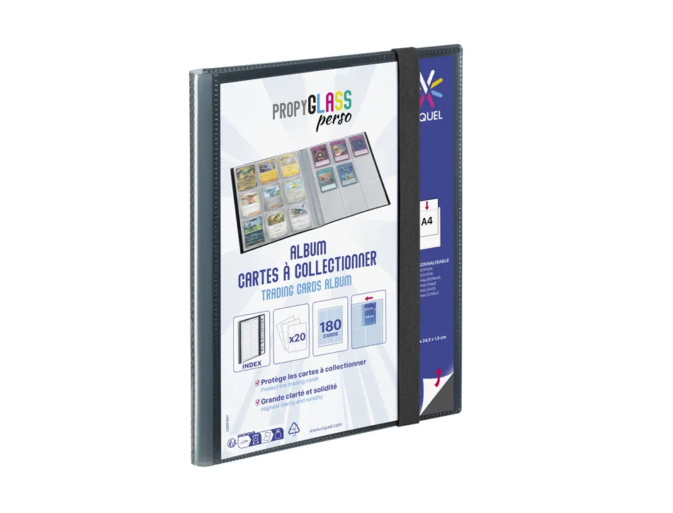 Album viquel cartes a collectionner a4 propyglass personnalisable