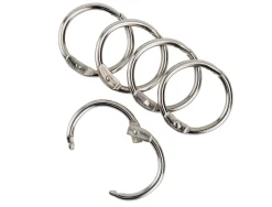 Anneau articulé q-connect pour reliure acier nickelé diamètre 19mm boîte de 100 unités