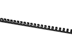 Anneau plastique à relier q-connect capacité 120f 16mm diamètre coloris noir boîte 50 unités