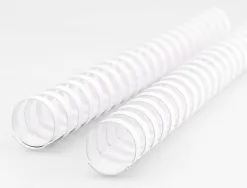 Anneau plastique à relier q-connect capacité 100f 14mm diamètre coloris blanc boîte 100 unités