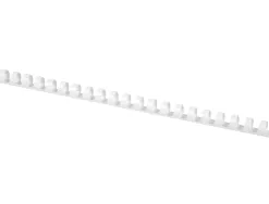 Anneau plastique à relier q-connect capacité 100f 14mm diamètre coloris blanc boîte 100 unités
