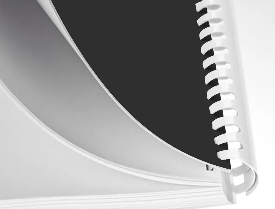 Anneau plastique à relier q-connect capacité 100f 14mm diamètre coloris blanc boîte 100 unités