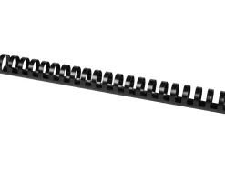 Anneau plastique à relier q-connect capacité 200f 25mm diamètre coloris noir boîte 50 unités