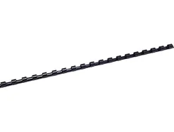 Anneau plastique à relier fellowes dos rond capacité 40f 8mm diamètre 300mm longueur coloris noir boîte 100 unités