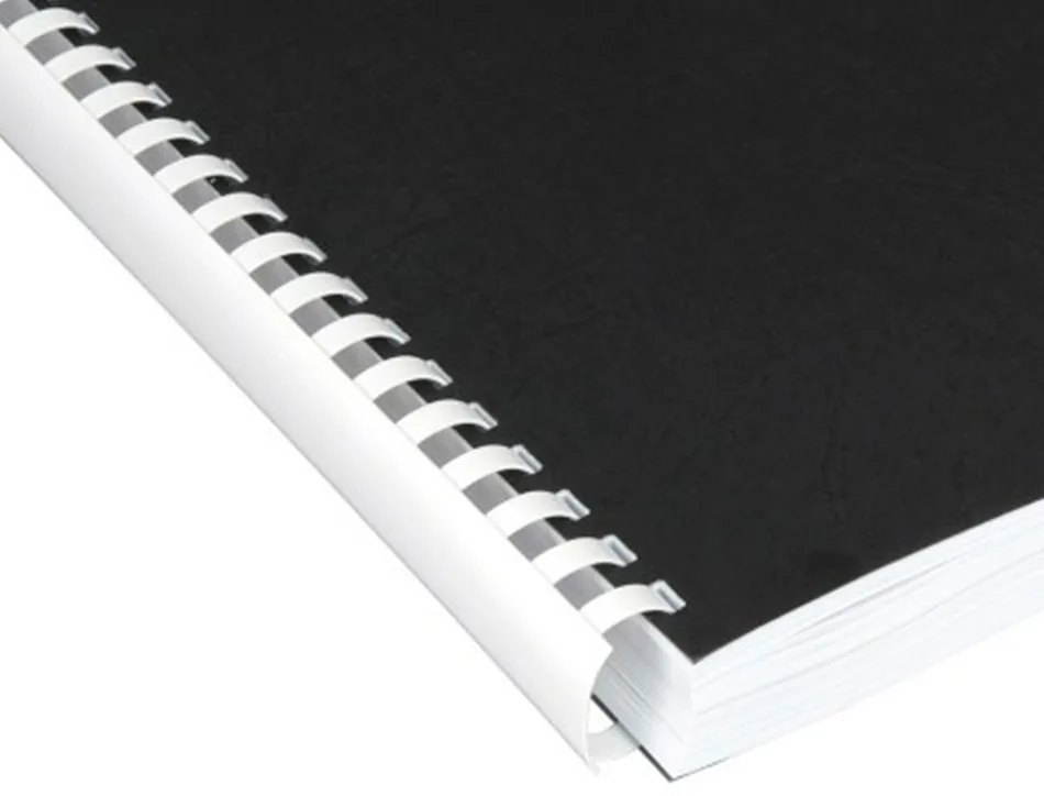 Anneau plastique à relier q-connect capacité 180f 22mm diamètre coloris blanc boîte 50 unités