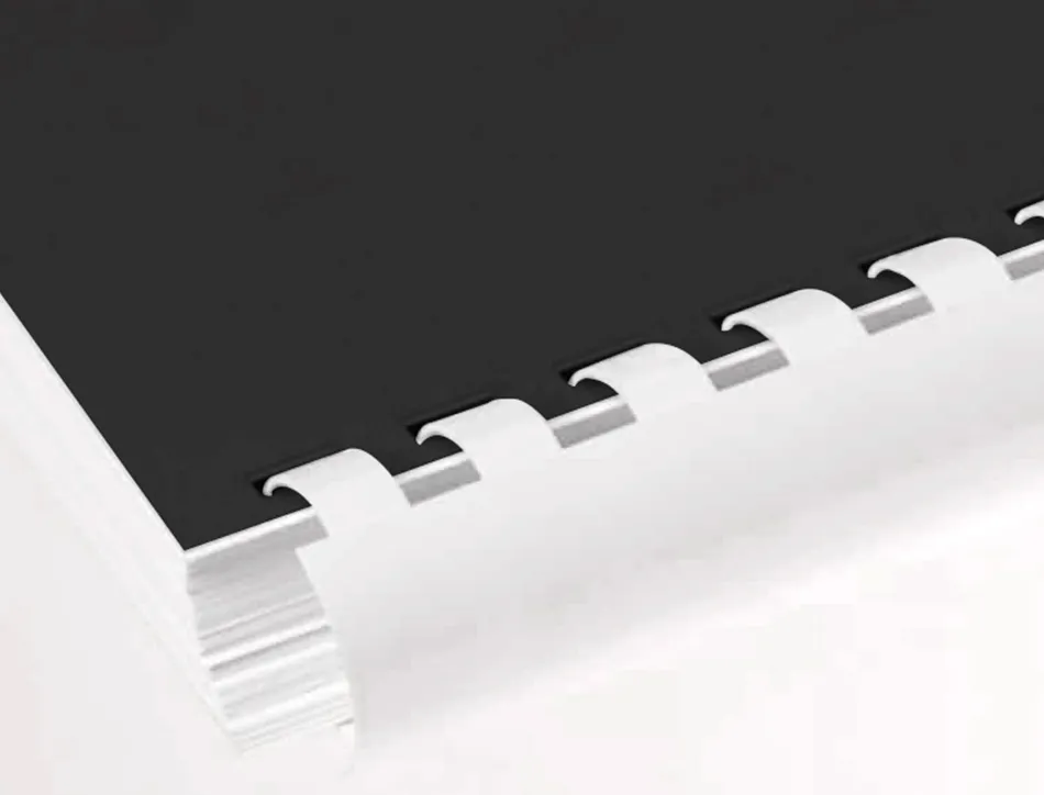 Anneau plastique à relier q-connect capacité 180f 22mm diamètre coloris blanc boîte 50 unités