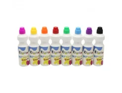 Applicateur gouache o color dot'colors marqueur embout mousse lavable miscible 75ml lot de 8 flacons
