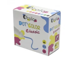 Applicateur gouache o color dot'colors marqueur embout mousse lavable miscible 75ml lot de 8 flacons