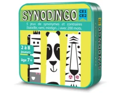 Apprendre a lire et a ecrire cocktail games synodingo ce1 au ce2 5 regles synonymes et contraires 103 cartes 6