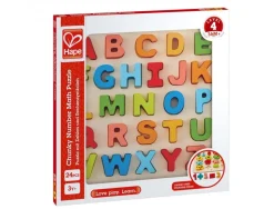 Apprendre a lire et a ecrire hape lettres en bois 26 pieces 1 support en bois