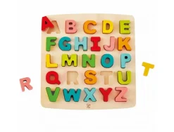 Apprendre a lire et a ecrire hape lettres en bois 26 pieces 1 support en bois