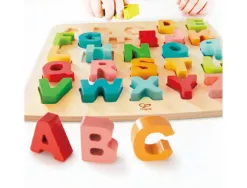Apprendre a lire et a ecrire hape lettres en bois 26 pieces 1 support en bois