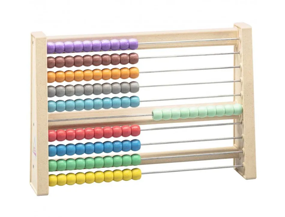 Approche du nombre wissner boulier de calcul 10 couleurs objectif pedagogique 10 coloris assortis