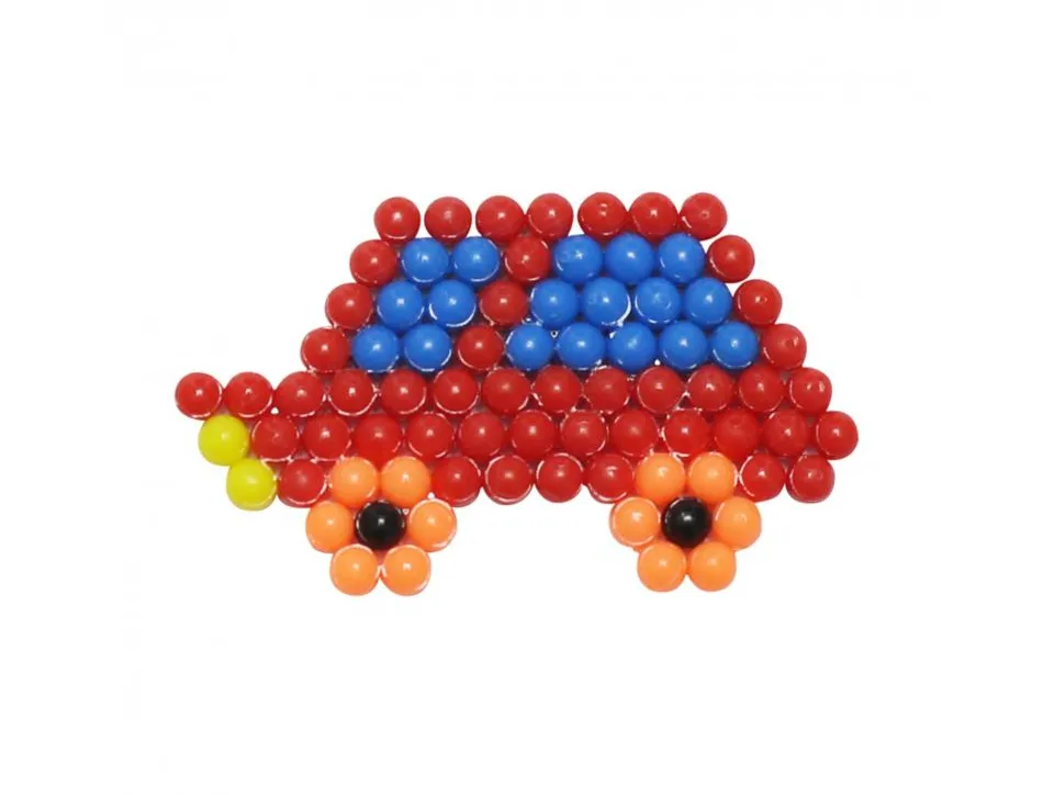Aquaperles ocolor 5mm + 5 plaques + 2 vaporisateurs + 5 pinces + 8 motifs coloris assortis bac de 6000 perles