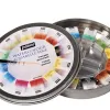 Aquarelle pébéo 1 pinceau aquarelle boîte en métal ronde 12 demi-godets