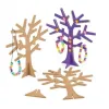 Arbre a bijoux culture club en bois avec support a monter hauteur 19cm coloris naturel