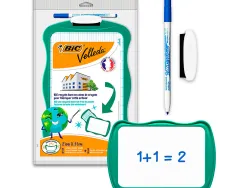 Ardoise bic velleda double face 21x31 1 feutre fin1721 bleu 1 effacette