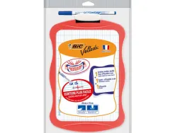 Ardoise blanche bic velleda kids ergonomique 200x300mm 1 face unie 1 face quadrillée 1 feutre velleda 1721 1 effacette
