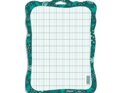 Ardoise maped effacable a sec 2 faces blanche/quadrillee smiling planet 100% carton