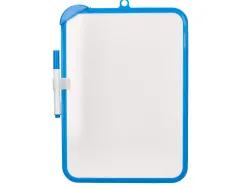 Ardoise scolaire liderpapel 18x26cm double face unie et quadrillee avec feutre et effacette magnetique coloris