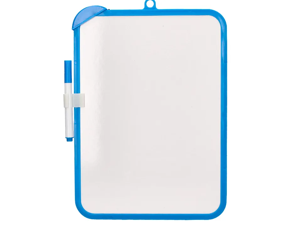 Ardoise scolaire liderpapel 18x26cm double face unie et quadrillee avec feutre et effacette magnetique coloris