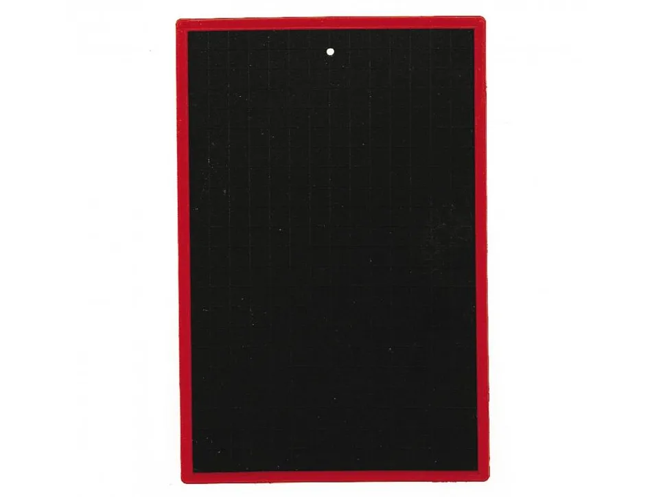 Ardoise wonday plastique 16x24cm 1 face quadrillee 1 face unie coloris noir
