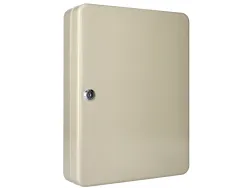 Armoire à clés q-connect 140 clés acier résistant épaisseur 0.8 cm inclus 2 clés porte-clés accessoires 370x280x80mm