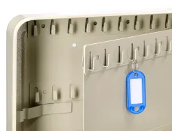 Armoire à clés q-connect 140 clés acier résistant épaisseur 0.8 cm inclus 2 clés porte-clés accessoires 370x280x80mm