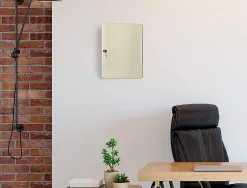 Armoire à clés q-connect 140 clés acier résistant épaisseur 0.8 cm inclus 2 clés porte-clés accessoires 370x280x80mm