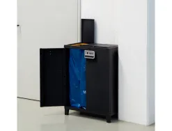 Armoire paperflow smart tri selectif eco-friendly capacite 40l coloris noir