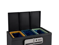 Armoire paperflow smart tri selectif eco-friendly capacite 40l coloris noir