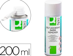 Aérosol q-connect décolle étiquettes adhésives en papier flacon 200ml